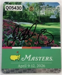 Rory McIlroy Signed 2026 Masters Tournament SERIES Badge #Q05430 JSA #BA14114