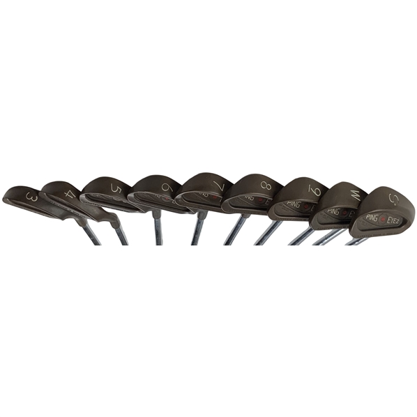 Set of (9) Ping Eye2 Beryllium Copper Red Dot Irons & Wedges - Matching Serial #465738A