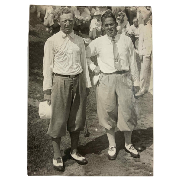 Original 1930 U.S. Open Associated Press Photograph of Bobby Jones and Jock Hutchison