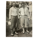 Original 1930 U.S. Open Associated Press Photograph of Bobby Jones and Jock Hutchison