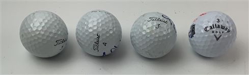 Littler, North, Graham & Glover Signed Golf Balls JSA ALOA