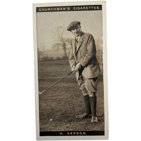 1927 W.A. & A.C. Churchman Famous Golfers Harry Vardon No. 44 Cigarette Card