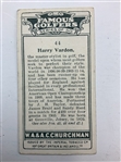 1927 W.A. & A.C. Churchman Famous Golfers Harry Vardon No. 44 Cigarette Card