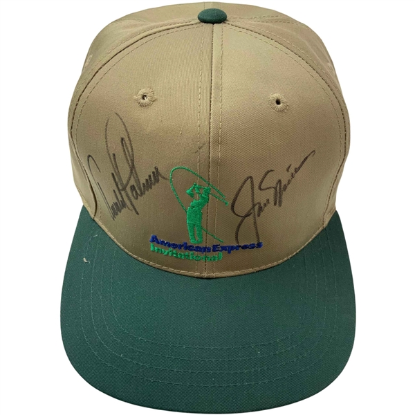 Nicklaus & Palmer Signed American Express Invitational Golf Cap JSA #CH21621