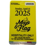 2025 Masters Tournament Unused Map and Flag Official Hospitality Credential Badge