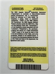2025 Masters Tournament Unused Map and Flag Official Hospitality Credential Badge