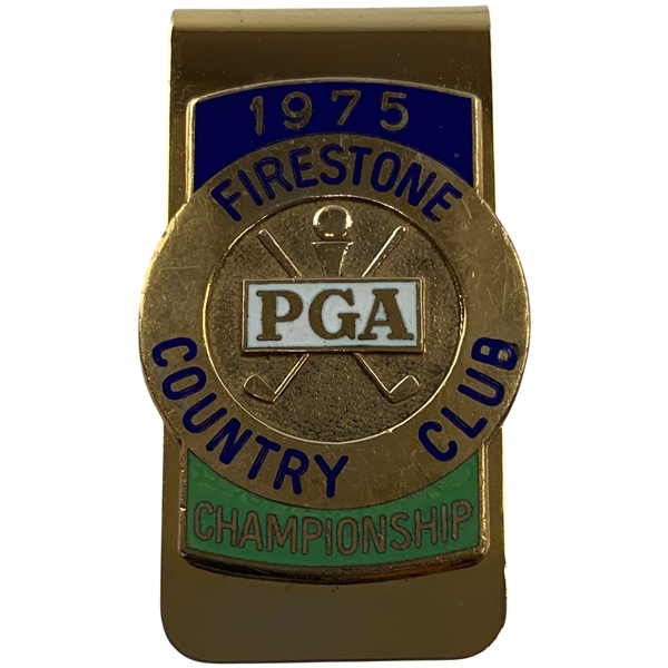 1975 PGA Championship Firestone Country Club Money Clip - Jack Nicklaus Winner
