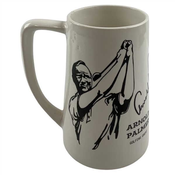 Arnold Palmer Signed 1976 Latrobe Ceramic Mug JSA ALOA