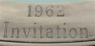 1962 Oakmont CC Royal Doulton Royal Doulton Bone China Trophy Plate w/ Silver Rim