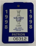 A Collection of Five Golf Tournament Badges and Pins from Muirfield Village Golf Club