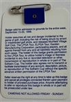 A Collection of Five Golf Tournament Badges and Pins from Muirfield Village Golf Club