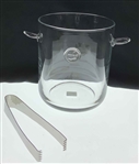 Masters Glass Ice Bucket With Tongs