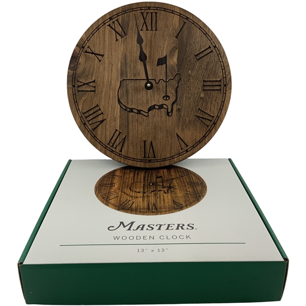 Masters Tournament 13-Inch Wooden Wall Clock with Original Box