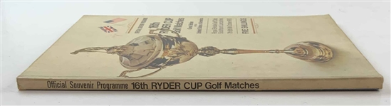 Collection of Six Ryder Cup Official Souvenir Programs and Magazines 1957-1989