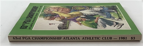 A Trio of Official PGA Championship Programs, 1981, 1996, and 2000