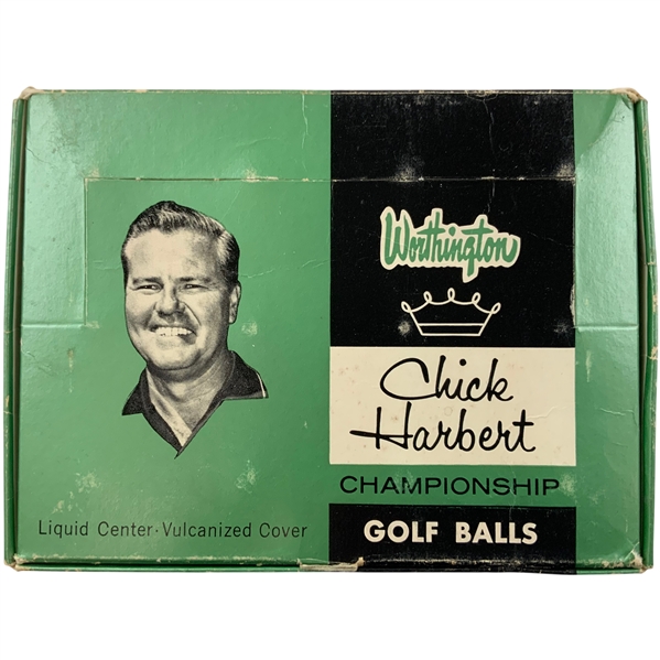 Vintage Worthington Chick Harbert Championship Golf Balls in Original Full Dozen Box
