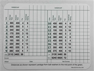 Langer, Player, Faldo & Couples Signed Augusta National Scorecards JSA ALOA