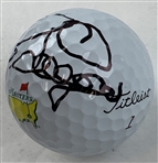 Player, Langer & Couples Signed Masters Logo Golf Balls JSA ALOA