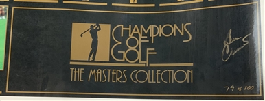 Ben Crenshaw Signed Ltd Ed 79/100 GSV Champions of Golf Masters Collection 1934-1996 Uncut Card Sheet JSA ALOA
