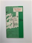 Two Original 1975 Masters Tournament Ephemera Items Including Spectator Guide and Saturday Pairings Sheet