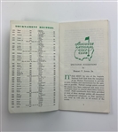 Two Original 1975 Masters Tournament Ephemera Items Including Spectator Guide and Saturday Pairings Sheet