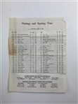 Two Original 1975 Masters Tournament Ephemera Items Including Spectator Guide and Saturday Pairings Sheet
