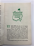1960 Masters Spectator Guide & Pairings Sheets - Jack Nicklaus Low Am & Arnie Win