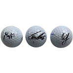 Max Homa, Tommy Fleetwood & Webb Simpson Signed Golf Balls JSA ALOA