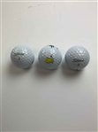 Max Homa, Ludvig Aberg & Aaron Rai Signed Masters Logo Golf Balls JSA ALOA