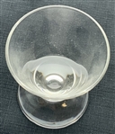 Set of Four Libbey Glass The Golfer Pattern Footed Glasses