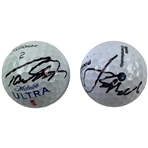 Jordan Spieth & Tommy Fleetwood Signed Golf Balls JSA ALOA