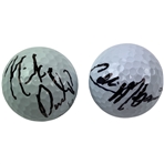 Colin Morikawa & Nick Dunlop Signed Golf Balls JSA ALOA