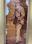 Original Old Tom Morris Oil Painting Signed by Artist Robert Fletcher - Framed