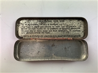 Two Vintage British Lithographed Metal Golfing Theme Tins
