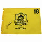 Colin Montgomerie Signed 2014 Senior PGA Championship Screen Flag JSA ALOA