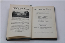 1931 'Success At Golf' 1st Edition Book by Vardon, Duncan, Herd, White, Ayton, Ried & Ball