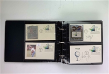 US Golf/Historical Philatelic Collection, FDCs, Sigs Include Nicklaus, Trevino, Olazabal & Many More 
