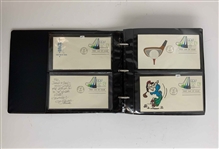 US Golf/Historical Philatelic Collection, FDCs, Sigs Include Nicklaus, Trevino, Olazabal & Many More 