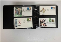 US Golf/Historical Philatelic Collection, FDCs, Sigs Include Nicklaus, Trevino, Olazabal & Many More 