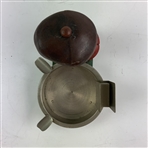 Vintage Cast Metal Golfer Ashtray and Matchbox Holder Attributed to Dunlop