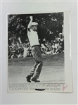 A Pair of Ken Venturi 1964 U.S. Open Original Wire Photographs