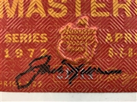 Jack Nicklaus Signed 1972 Masters Tournament SERIES Badge #21314 JSA ALOA