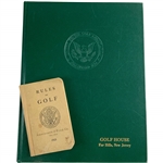 Byron Nelson Signed 1975 USGA Encyclopedia of Golf Book & 1925 Rules Booklet JSA ALOA