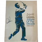 Arnold Palmer Signed Athlete Of The Decade 1960-1970 Commemorative Booklet JSA ALOA