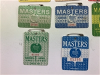 Collection of 14 Masters Tournament Series Badges 1968-1983