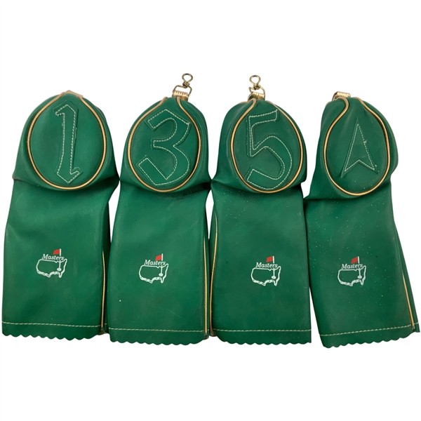 A Set of four Vintage Masters Tournament Leatherette Golf Club Headcovers