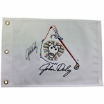 John Daly Signed Official Lion Logo Golf Pin Flag JSA ALOA