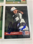 A Collection of 33 Signed Professional Golf Trading Cards including Major Champions and Notable Rookies JSA ALOA