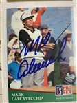A Collection of 33 Signed Professional Golf Trading Cards including Major Champions and Notable Rookies JSA ALOA