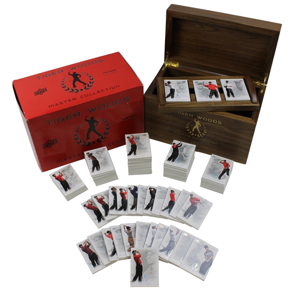 Tiger Woods Deluxe Upper Deck Ltd Ed Master Collection #145/200 in Box - Full Base